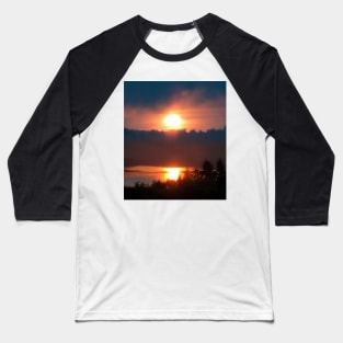 Golden Columbia River Sunrise 5 Baseball T-Shirt